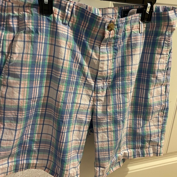 Men's vv vineyard vines breaker shorts, Plaid shorts by vv size 36 vineyard vine - Picture 2 of 7